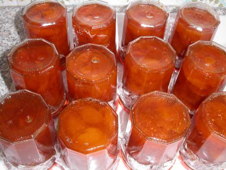 La confiture d'abricots
