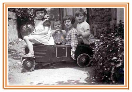 Avec ma soeur et mes cousins