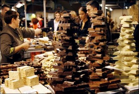 Deux  petits carr�s de chocolat