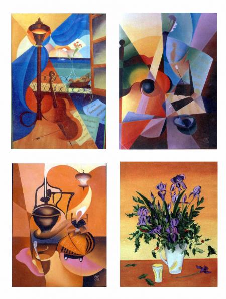 Mes toutes  premi�res peintures � l'huile